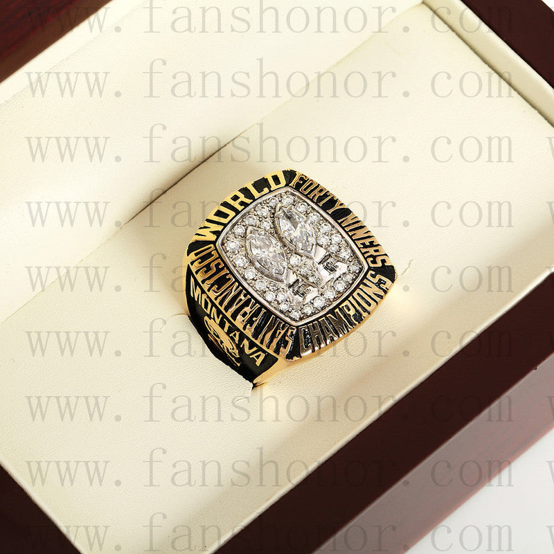 Customized San Francisco 49ers NFL 1984 Super Bowl XIX Championship Ring