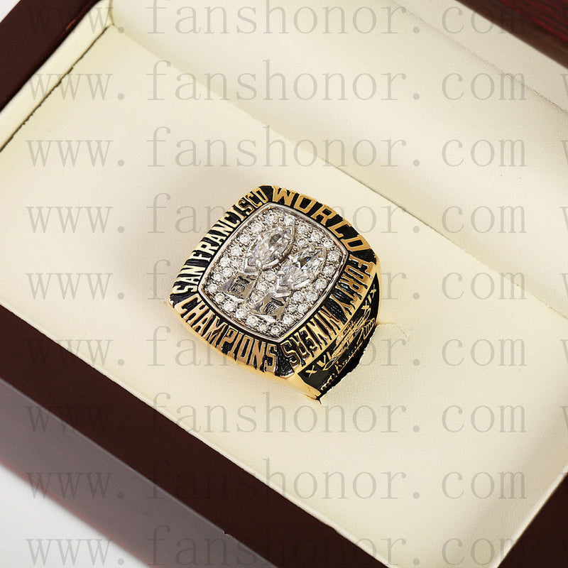 Customized San Francisco 49ers NFL 1984 Super Bowl XIX Championship Ring