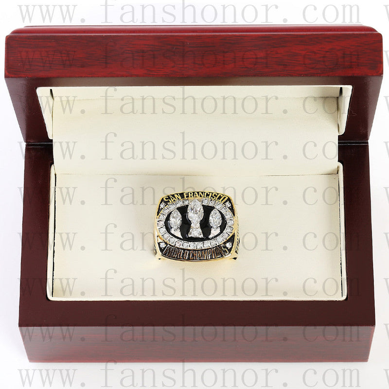 Customized San Francisco 49ers NFL 1988 Super Bowl XXIII Championship Ring