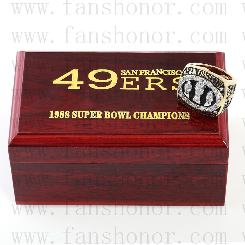 Customized San Francisco 49ers NFL 1988 Super Bowl XXIII Championship Ring