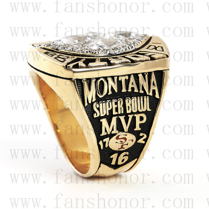 Customized San Francisco 49ers NFL 1989 Super Bowl XXIV Championship Ring