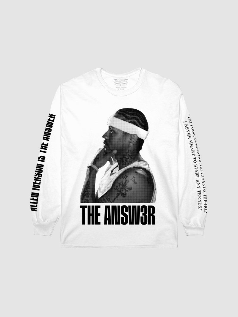 Allen Iverson The Answer Long Sleeve T Shirt Jersey