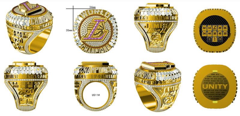 2020 Los Angeles Lakers NBA Championship Ring