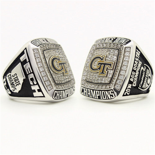 Custom 2014 Georgia Tech Yellow Jackets Orange Bowl(December) Championship Ring