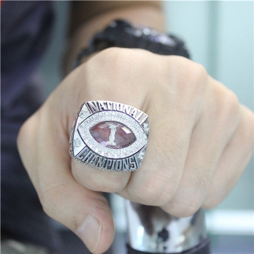 Custom FSU Florida State Seminoles 2013 Season BCS National Champions Ring With Red Ruby