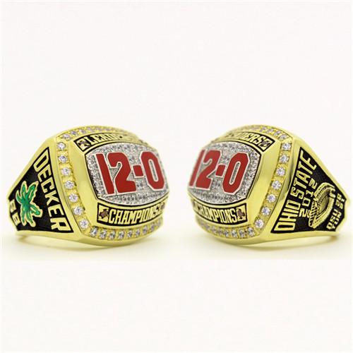 2012 Ohio State Buckeyes 12-0 Leaders Championship Ring