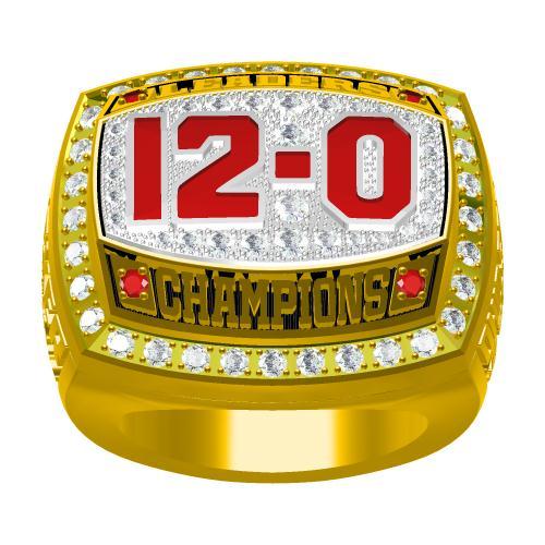 2012 Ohio State Buckeyes 12-0 Leaders Championship Ring