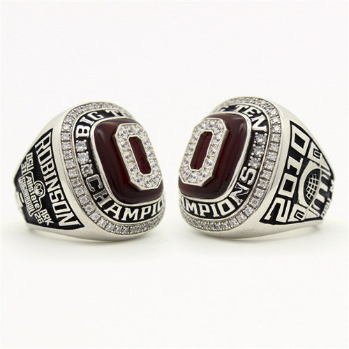 Custom OSU Ohio State Buckeyes 2010 Sugar Bowl & Big Ten Championship Ring