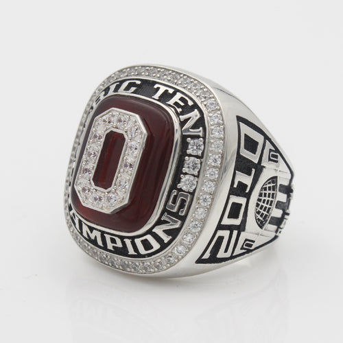 Custom OSU Ohio State Buckeyes 2010 Sugar Bowl & Big Ten Championship Ring