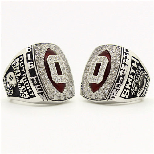 Custom OSU Ohio State Buckeyes 2006 Big Ten Championship Ring With Red Ruby