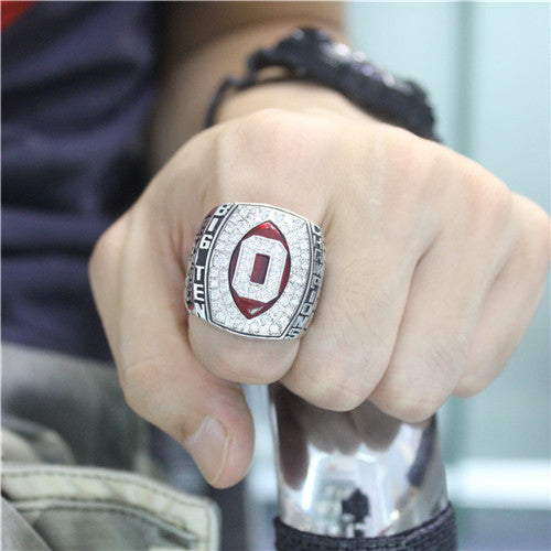 Custom OSU Ohio State Buckeyes 2006 Big Ten Championship Ring With Red Ruby