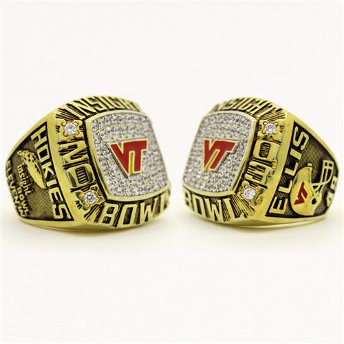 2003 Virginia Tech Hokies Insight Bowl Championship Ring