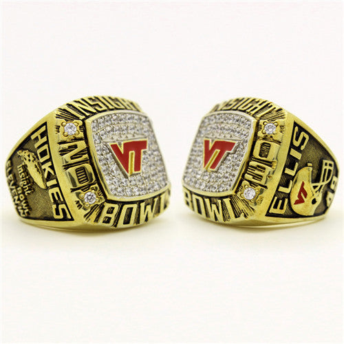 Custom Virginia Tech Hokies 2003 Insight Bowl Championship Ring