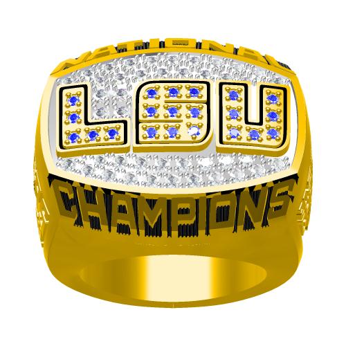 Custom LSU Tigers 2003 NCAA Division I-A Football Season National Championship Ring