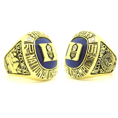 2001 Duke Blue Devils ACC National Championship Ring