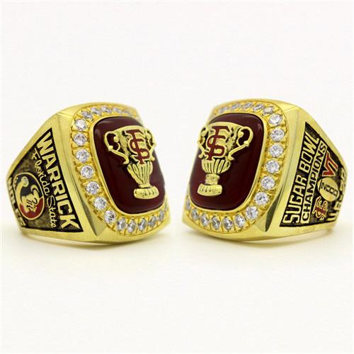 2000 FSU Florida State Seminoles Sugar Bowl National Championship Ring