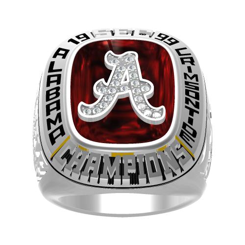 Custom Alabama Crimson Tide 1999 National Championship Ring