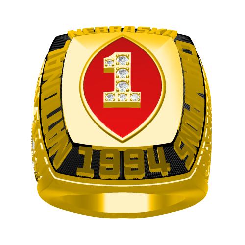 Custom Nebraska Cornhuskers 1994 National Championship Ring