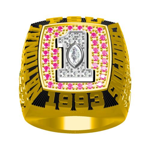 Custom FSU Florida State Seminoles 1993 National Championship Ring