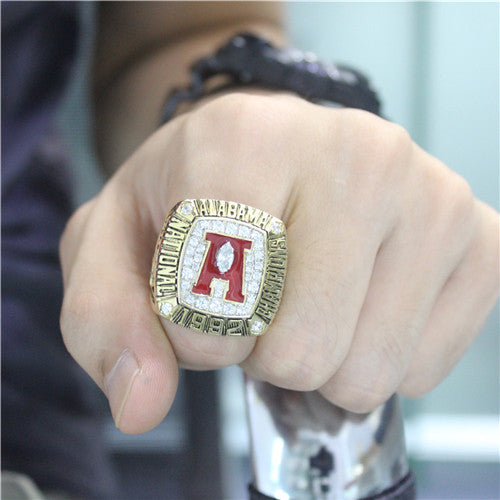 Custom Alabama Crimson Tide 1992 National Championship Ring