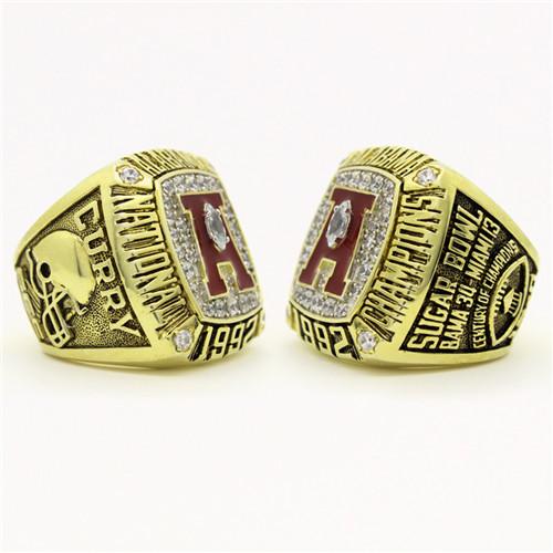 1992 Alabama Crimson Tide National Championship Ring