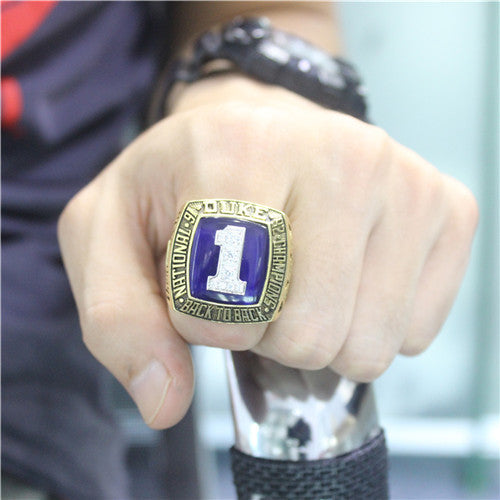 Custom Duke Blue Devils 1992 Basketball National Championship Ring