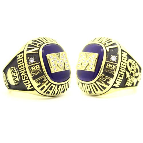 1989 Michigan Wolverines NCAA Men' Basketball National Championship Ring