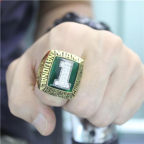 1989 Miami Hurricanes Sugar Bowl National Championship Ring