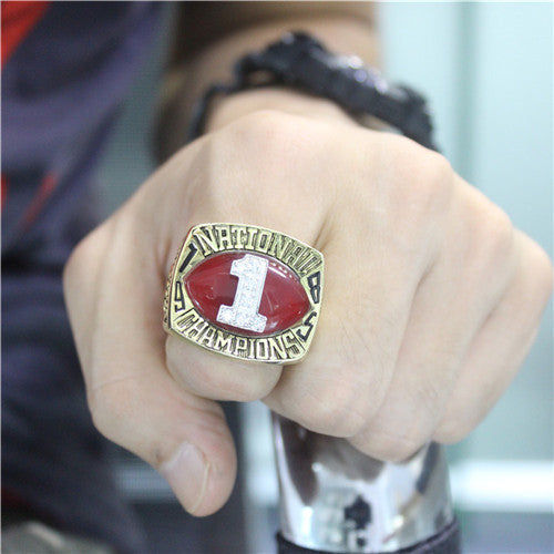 Custom Oklahoma Sooners football 1985 National Championship Ring