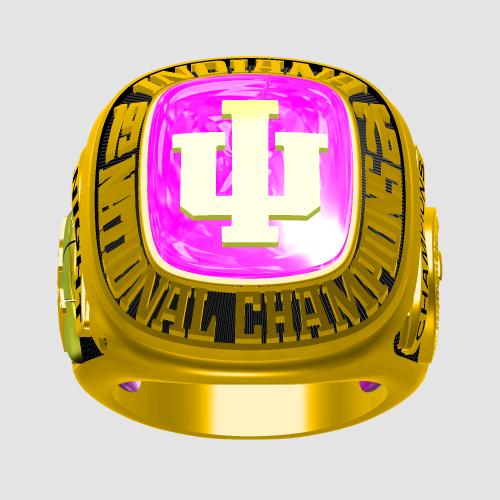 Custom Indiana Hoosiers 1976 National Championship Ring