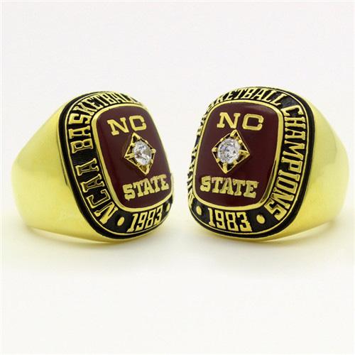 1983 NC State Wolfpack NCAA Basketball National Championship Ring