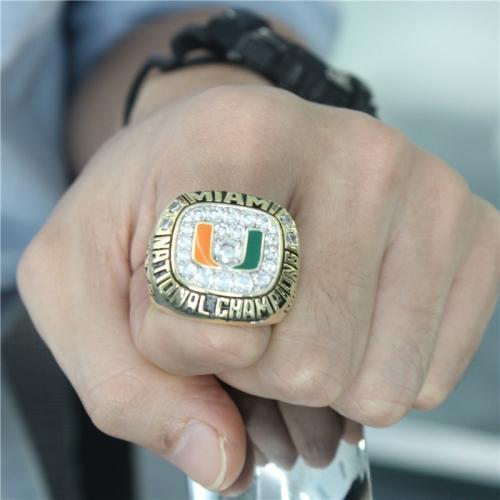 1991 Miami Hurricanes Orange Bowl National Championship Ring