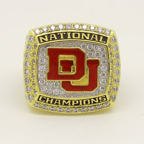 Custom Denver Pioneers 2015 Lacrosse National Championship Ring