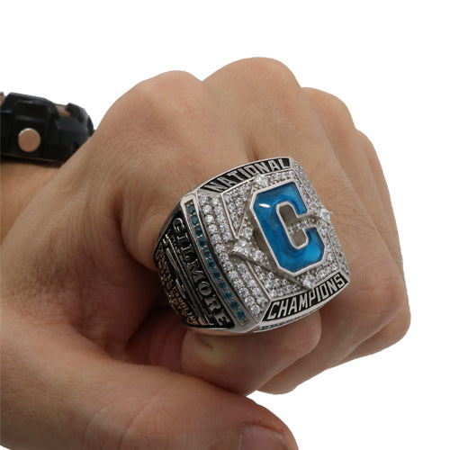 Coastal Carolina Chanticleers 2016 Baseball National Championship Ring With Blue Ctystal