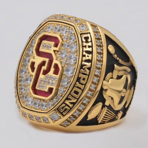 USC Trojans 2017 Rose Bowl Championship Ring With Red Ruby