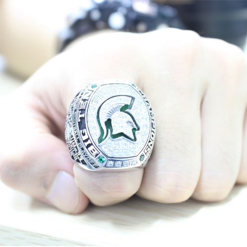 Custom Michigan State Spartans 2015 Big Ten Conference Football Season Championship Ring