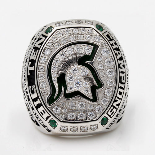 Custom Michigan State Spartans 2015 Big Ten Conference Football Season Championship Ring