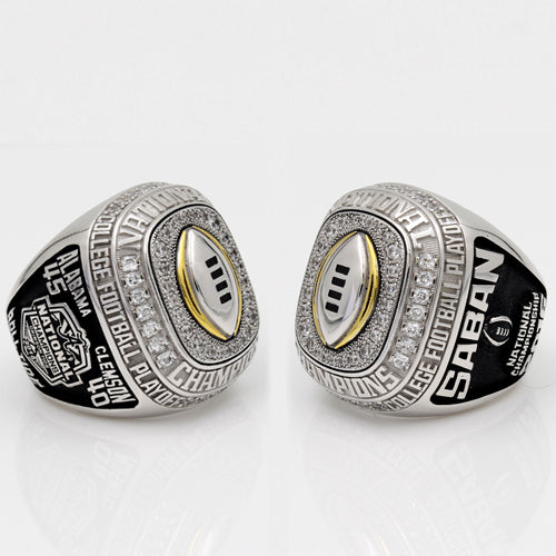 Custom Alabama Crimson Tide 2015 Season College Football Playoff National Championship Ring