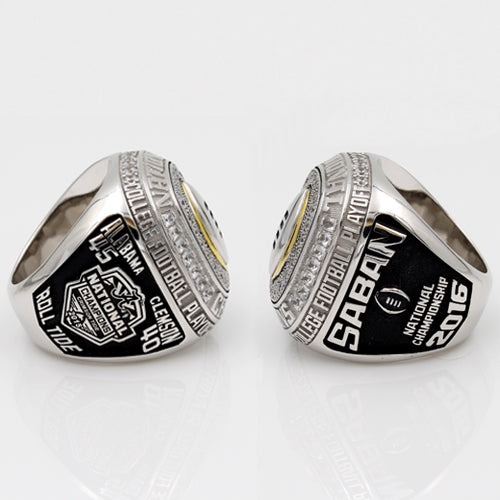 Custom Alabama Crimson Tide 2015 Season College Football Playoff National Championship Ring