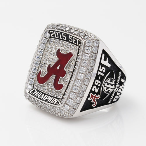 Custom Alabama Crimson Tide 2015 SEC Southeastern Conference Football Season Championship Ring