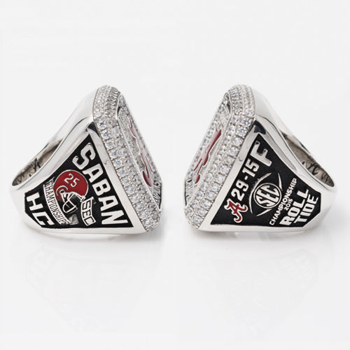 Custom Alabama Crimson Tide 2015 SEC Southeastern Conference Football Season Championship Ring