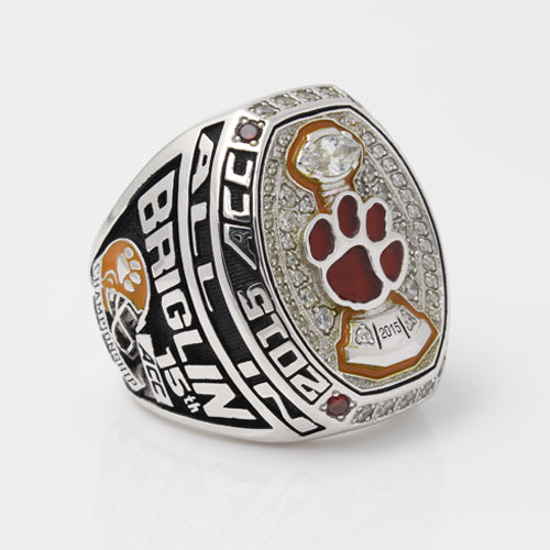 Custom Clemson Tigers 2015 ACC Atlantic Coast Conference Football Season Championship Ring