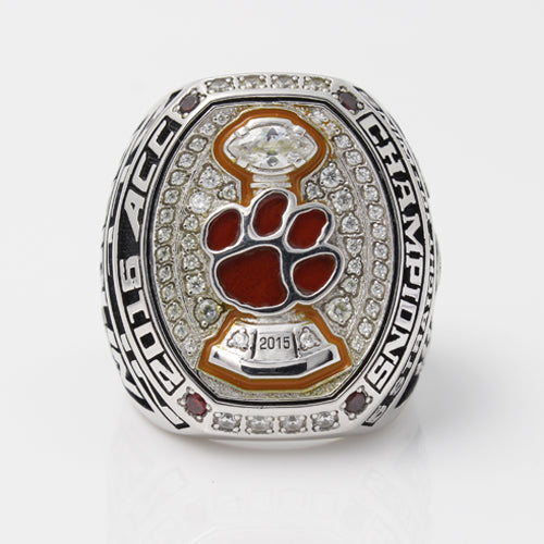 Custom Clemson Tigers 2015 ACC Atlantic Coast Conference Football Season Championship Ring