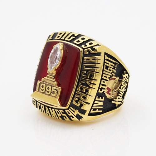 Nebraska Cornhuskers 1995 Big Eight National Championship Ring