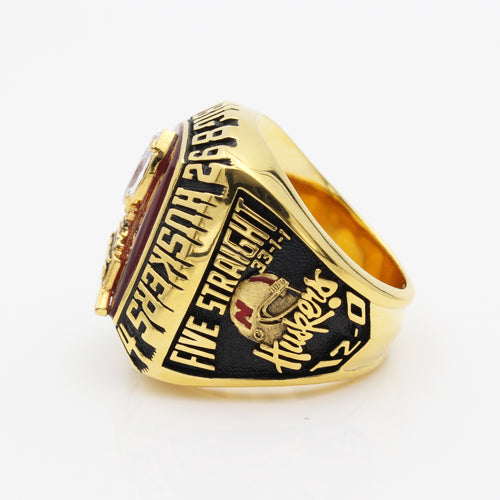 Nebraska Cornhuskers 1995 Big Eight National Championship Ring