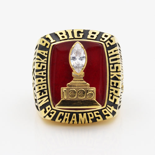 Nebraska Cornhuskers 1995 Big Eight National Championship Ring