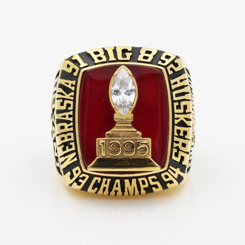 1995 Nebraska Cornhuskers Big Eight National Championship Ring