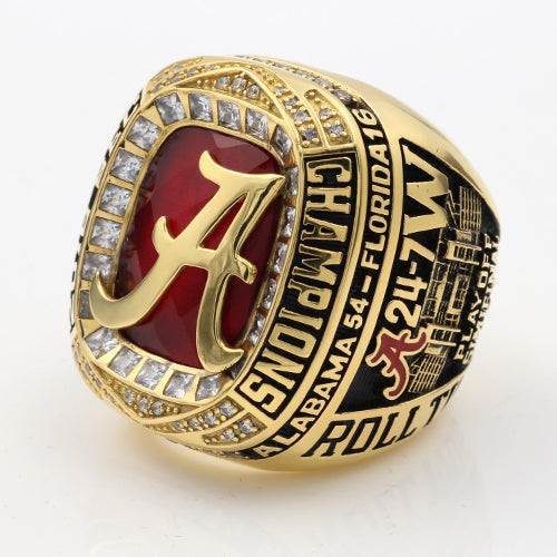 Alabama Crimson Tide 2016 SEC Championship Ring With Red Ruby