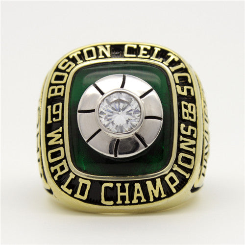 Boston Celtics 1969 NBA Finals National Basketball World Championship Ring With Green Chrysoprase