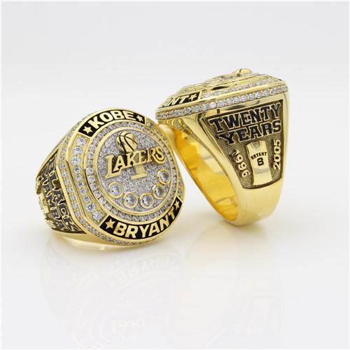 Kobe Bryant Lakers Black Mamba 20 Years Memorial Ring